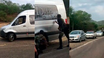 Con pintas, los sicarios pretenden