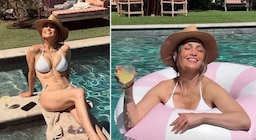 Con 56 años, Jennifer Lopez presume su figura en un diminuto bikini: “Pasando el día con la gente que amo”