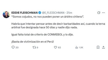 Eddie Fleischman apuntó contra Paolo