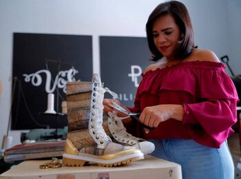 La diseñadora hondureña Pili Luna