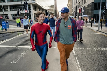 Imagen del rodaje de 'Spider-Man: Brand New Day' con Destin Daniel Cretton