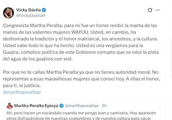 Vicky Dávila acusó a Martha