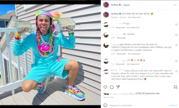 6ix9ine, rapero estadounidense. Foto: Instagram @6ix9ine