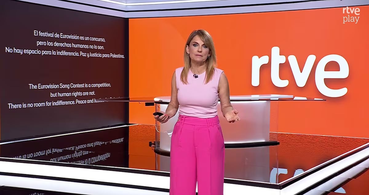RTVE emite un mensaje contra la UER antes de la final de Eurovisión 2026 (RTVE).