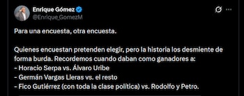 Enrique Gómez - crédito @Enrique_GomezM/X