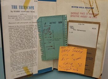 El libro fue prestado hace