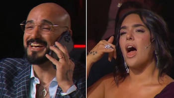 El desopilante cruce de Abel Pintos y Ángela Leiva en Es mi sueño: "Me voy siempre hoteada de acá"