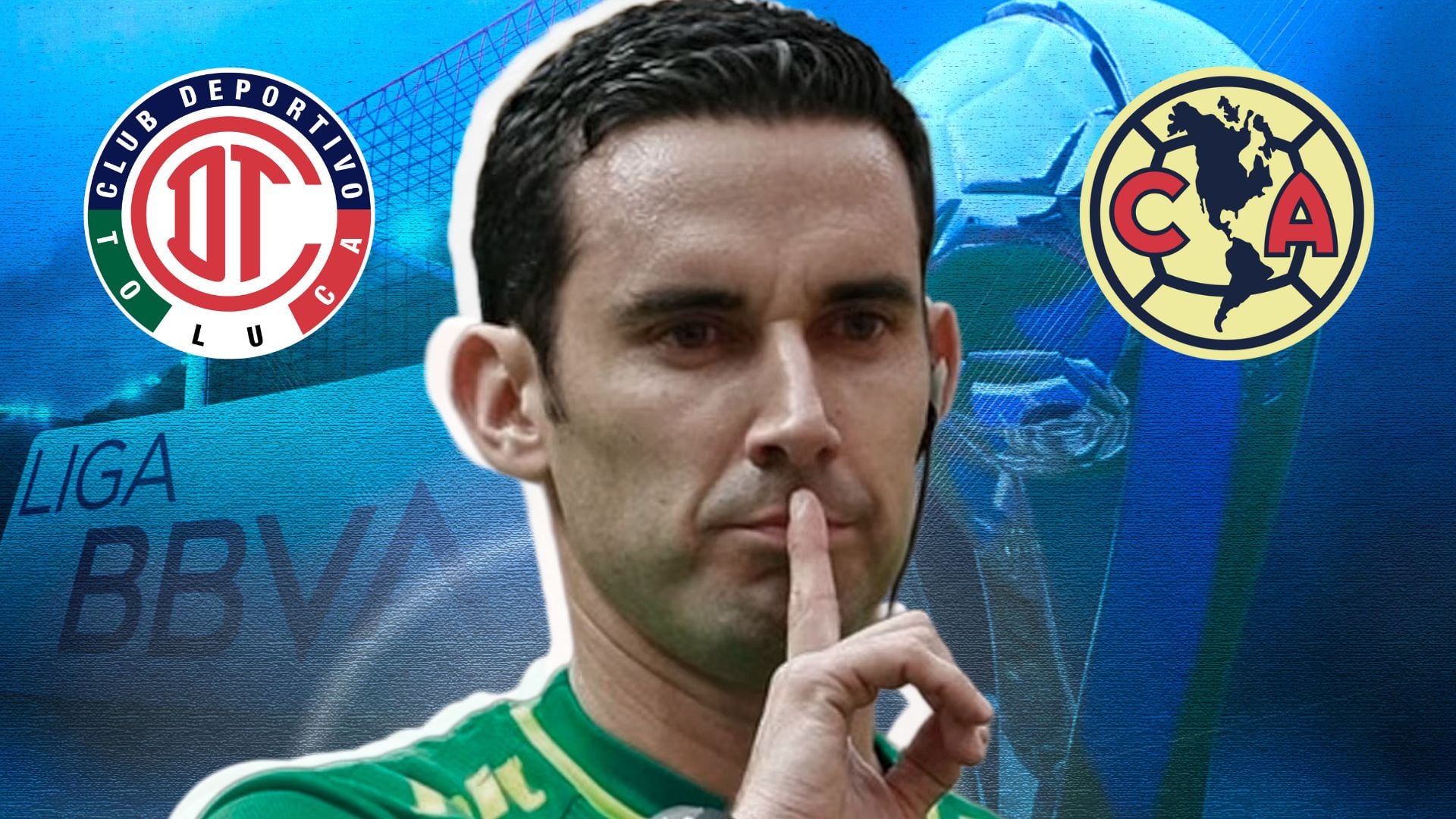 El juez central del duelo entre América y Toluca tiene un antecedente que genera debate: ¿una cábala en favor del visitante? (Ilustración: Jesús Avilés)