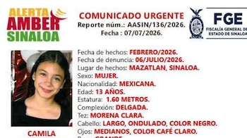 La Fiscalía de Sinaloa activó un Protocolo Alba y tres Alertas Amber por Neri Zitlali Luna Guzmán, de 31 años, y sus hijos Camila, Ángel Iván y Oslem Vanessa, de 13, 9 y 6 años. Crédito: Especial
