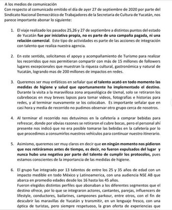 El comunicado de MBF Management