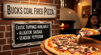 Una porción de pizza con