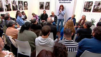 Cristina Kirchner en el Instituto