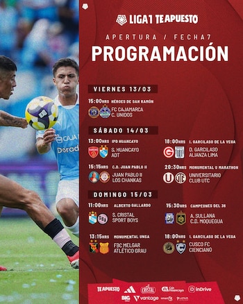 Programación de fecha 7 del