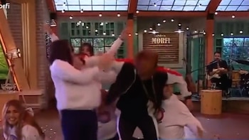 El blooper de Marcos con Romina mientras bailaban una coreografía de Gran Hermano