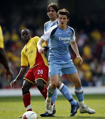 Joey Barton debutó en el Manchester City y llegó a disputar un partido con la selección de Inglaterra (Shutterstock)