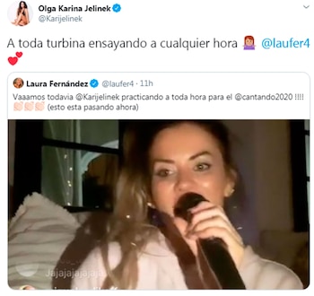 Laurita Fernández se sorprendió por