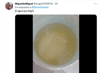 Usuarios manifestaron que el agua,