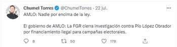 Chumel Torres recordó que el