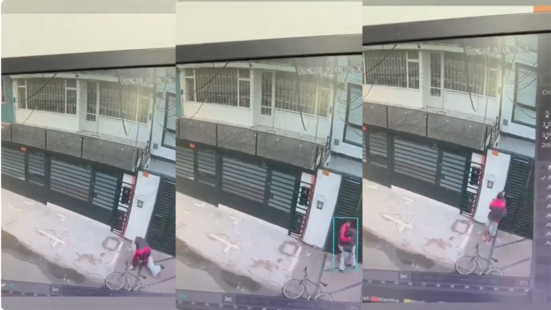 Mujer se enfrentó a un ladrón en Bogotá y terminaron forcejeando en el suelo