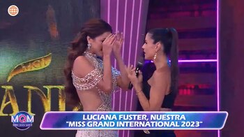 Luciana Fuster lloró al entregar