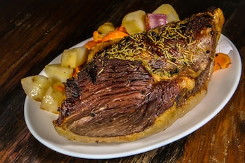 Picanha al horno con verduras