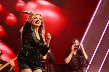 Merche en uno de sus conciertos (Europa Press)