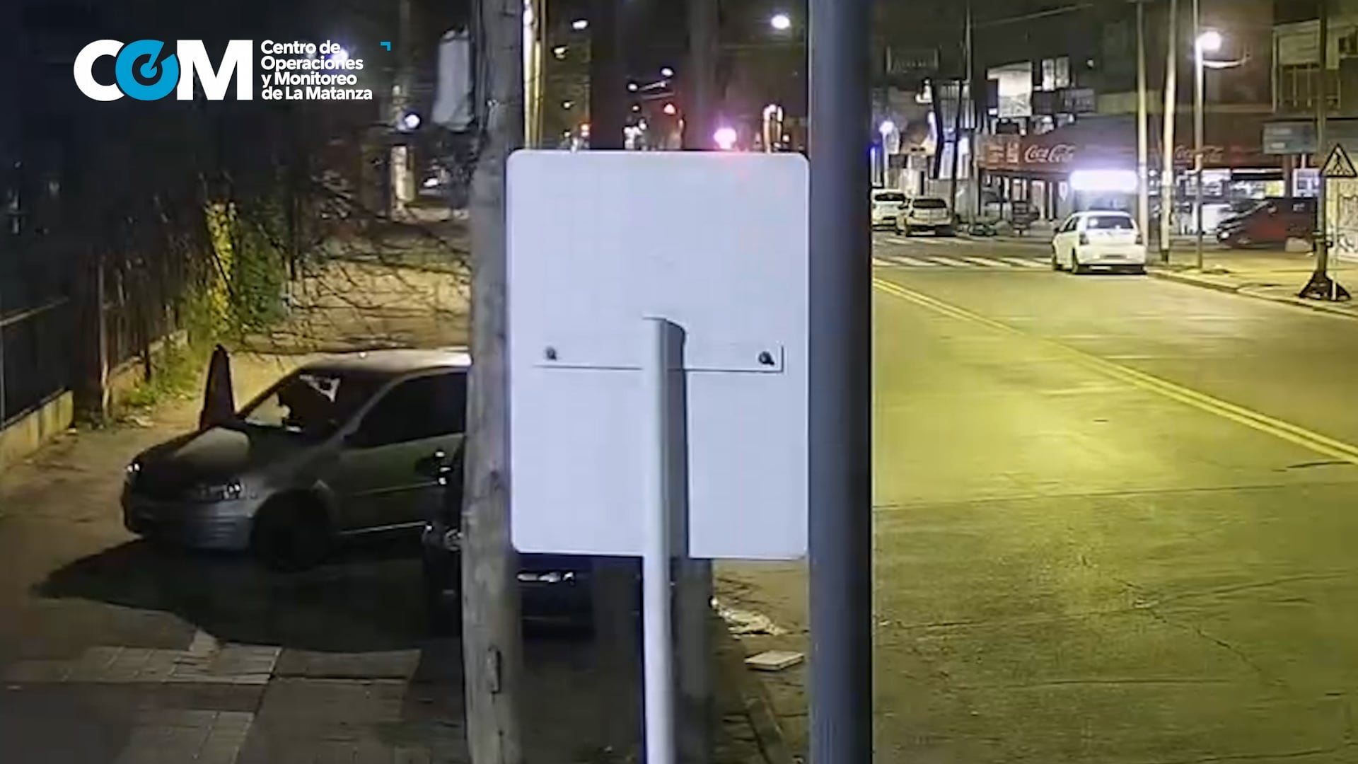 Las cámaras del Centro de Operaciones y Monitoreo de La Matanza captaron al auto en el que se fugaron los autores del crimen