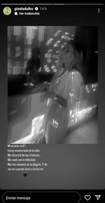 El posteo de Gisela Dulko