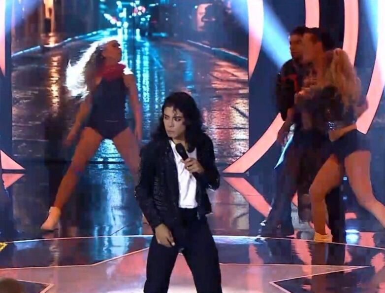 Gaby Villanueva rompe esquemas en Yo Soy 2025 y conquista al público con una presentación histórica de Michael Jackson. Infobae Perú / Captura: Latina