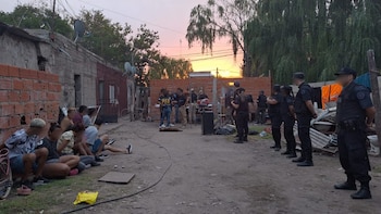 Uno de los allanamientos a