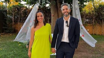 Roberto Leal y su pareja,