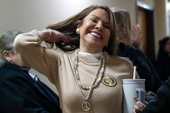 La senadora paraguaya Celeste Amarilla (EFE/Juan Pablo Pino)