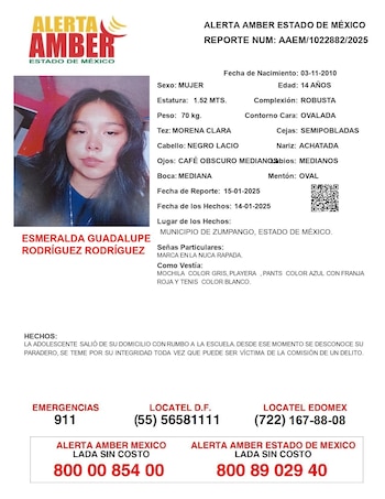 Alerta Amber para localizar a