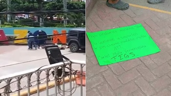 Los restos humanos abandonados en