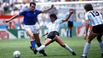 Partido contra Italia en México '86