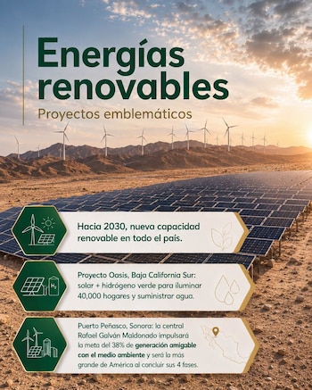 En zonas apartadas o con infraestructura limitada, el almacenamiento con baterías mejora la calidad del suministro eléctrico y aprovecha mejor los recursos disponibles (FB/CFENacional/Gobierno de México)