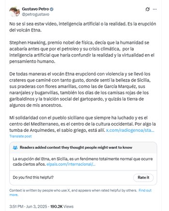 Este fue el controversial mensaje