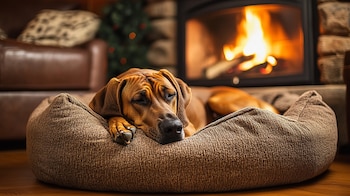 Ejemplar hembra de gran danés posando en exterior, raza gigante con porte noble y temperamento cariñoso y protector. – (Imagen Ilustrativa Infobae)