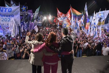 Cristina Kirchner, en la sede