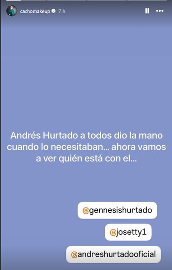 Carlos Cacho le da su