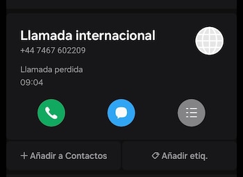 Las llamadas con lada internacional