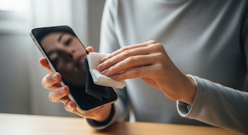 celular - pantalla - pantalla del celular - alcohol - tecnología - 13 de agosto