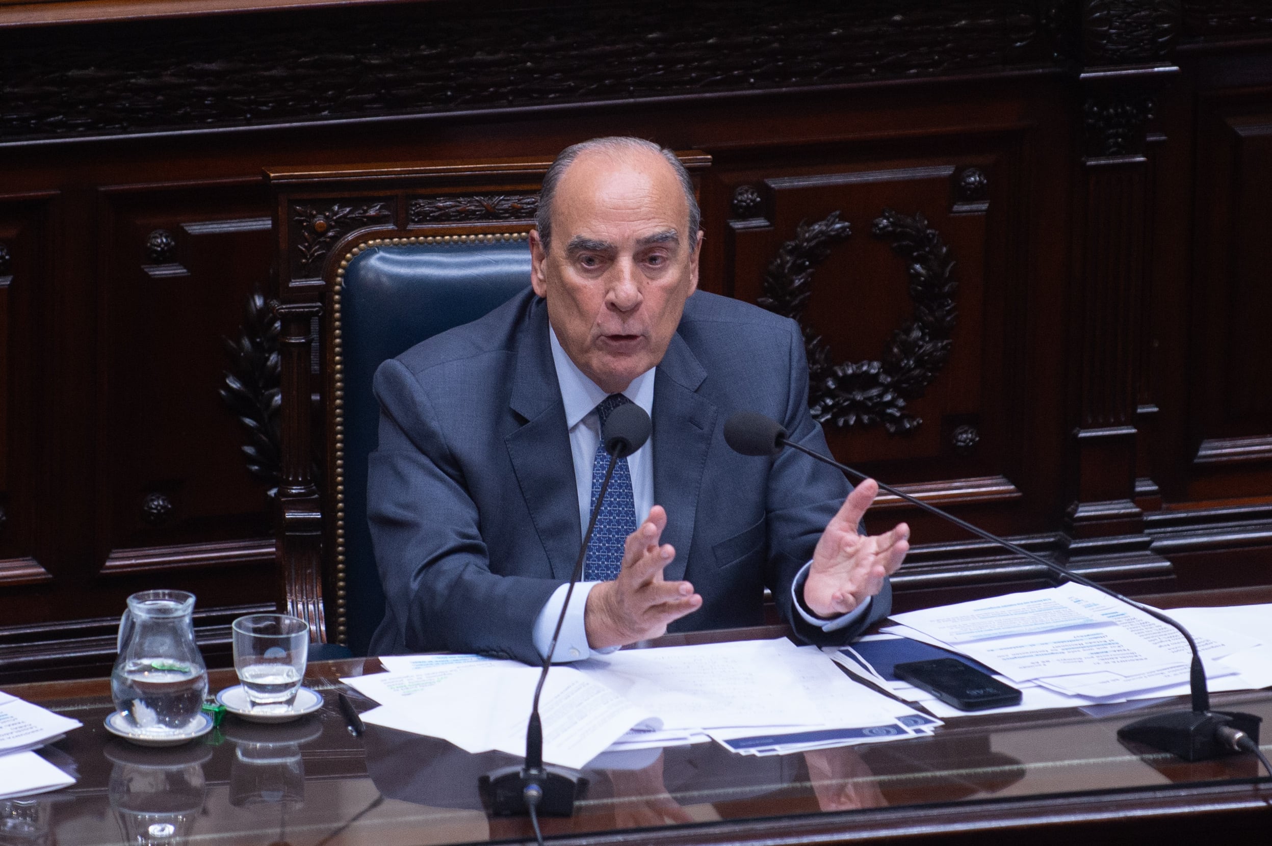 El jefe de Gabinete, Guillermo Francos, expone en Diputados (Jaime Olivos)