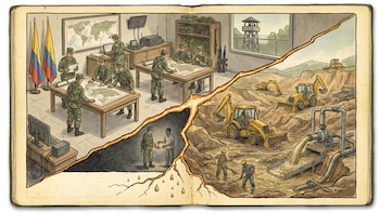 Minería ilegal de oro se habría tomado terrenos de batallón militar en Caucasia, Antioquia: trabajadores aseguraron pagarle al Clan del Golfo