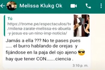 Melissa Klug le responde a