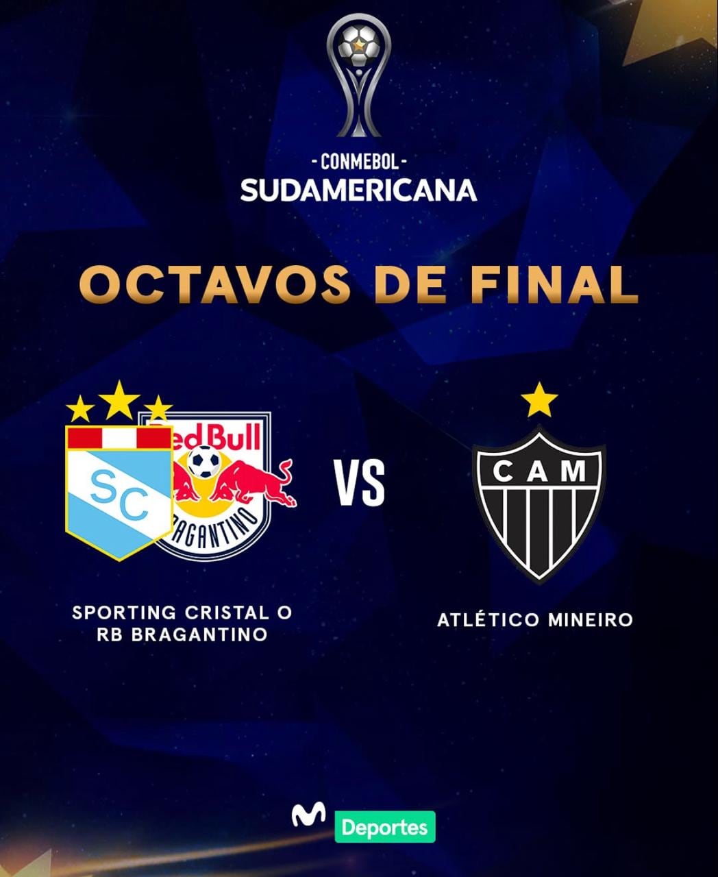 Rival de Sporting Cristal en octavos de final de la Copa Sudamericana 2026. (Movistar Deportes)