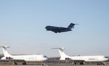 Un avión militar de Ucrania