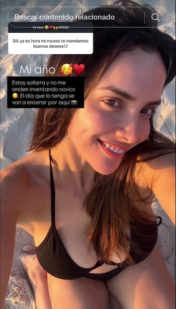 La modelo aprovechó su estadía