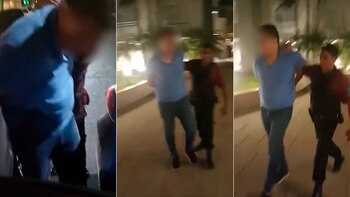 Video: intentó robar un edificio