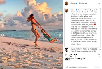 Gisele Bündchen compartió con sus
